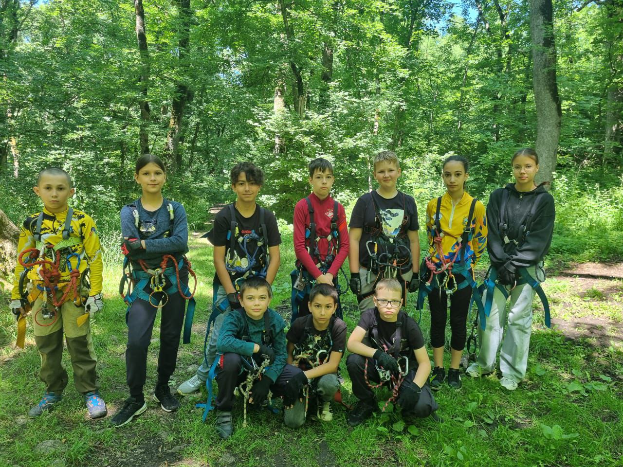 Тренировка по спортивному туризму.